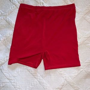 Biker shorts.